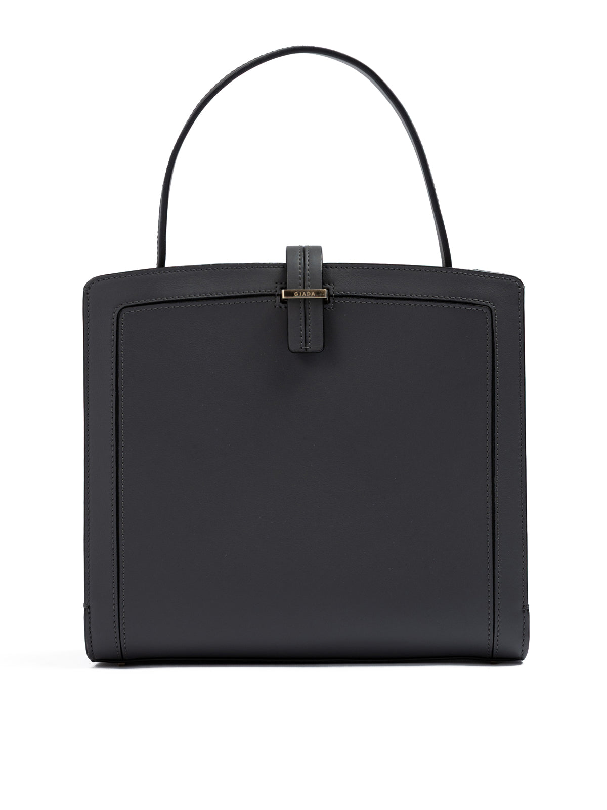 Giada anthracite leather shoulder bag